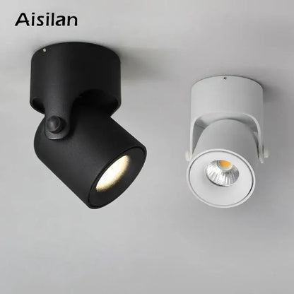 Matte white adjustable led spot light cob – living room ceiling light