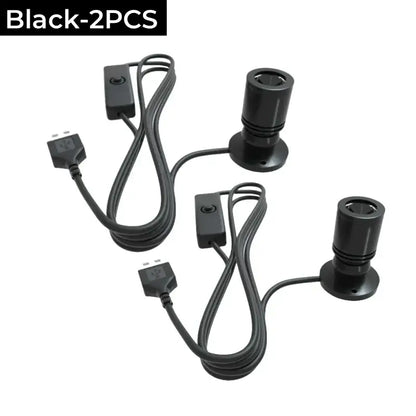 Modern black usb led spotlight showcase and cabinet light