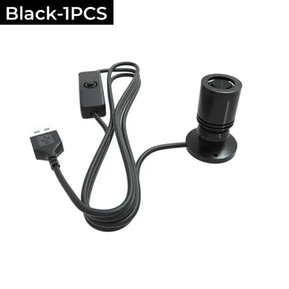 Modern black usb led spotlight showcase and cabinet light