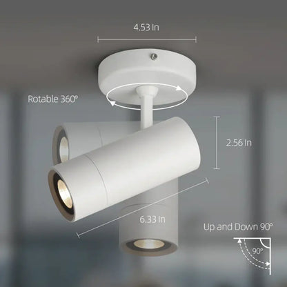 Modern white led spotlight bedroom reading light