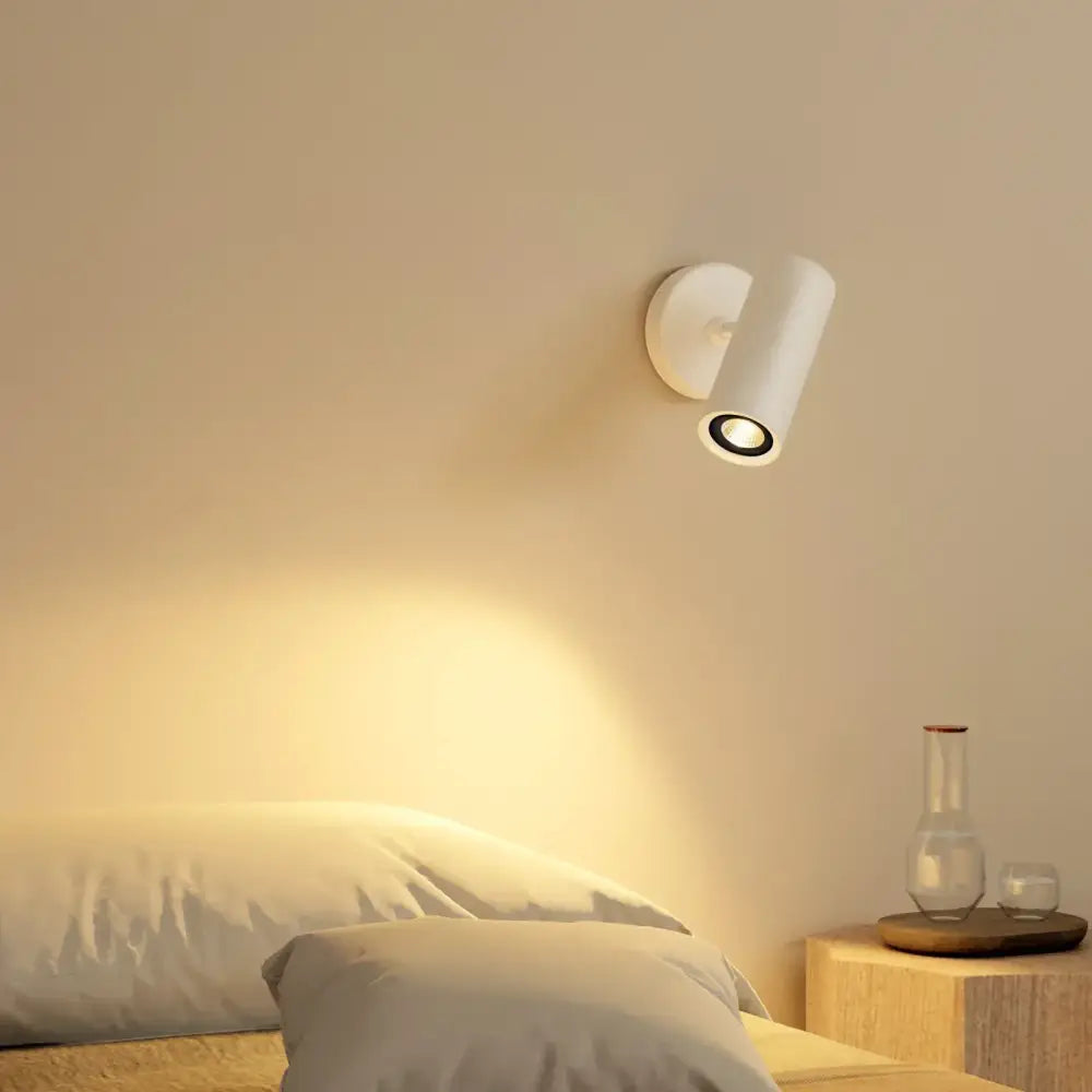 Modern white led spotlight bedroom reading light