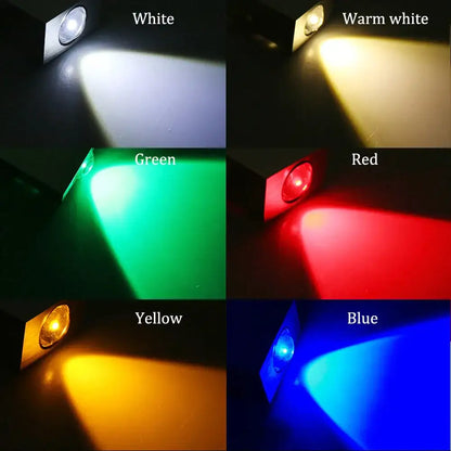 Modern black & gold led square wall lamp bedroom up down spot light