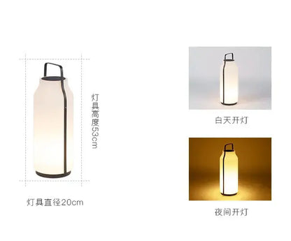 Minimalist stainless steel led lawn light outdoor garden lantern