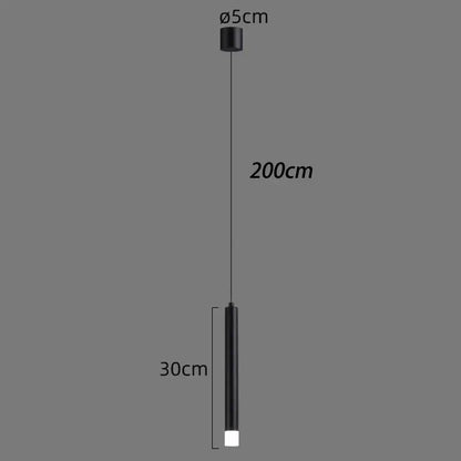 Modern black led staircase chandeliers for living room decor