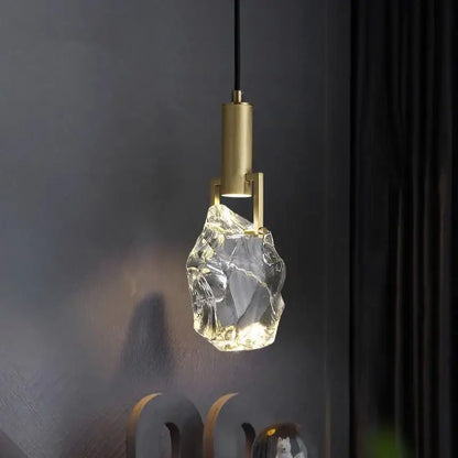 Modern gold crystal led staircase chandeliers living room pendant light