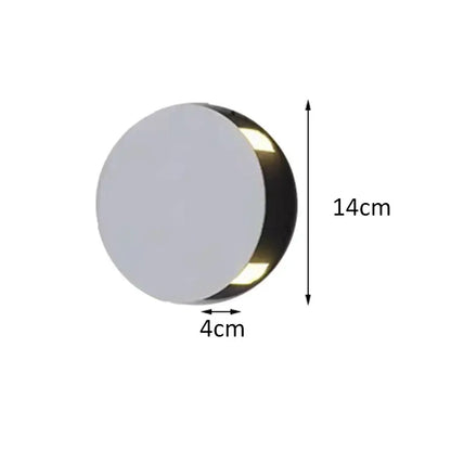 Modern black & silver led starlight wall lamp for corridor