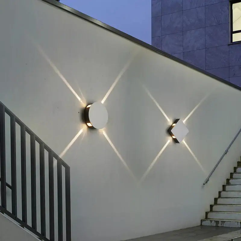 Modern black & silver led starlight wall lamp for corridor
