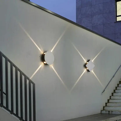 Modern black & silver led starlight wall lamp for corridor