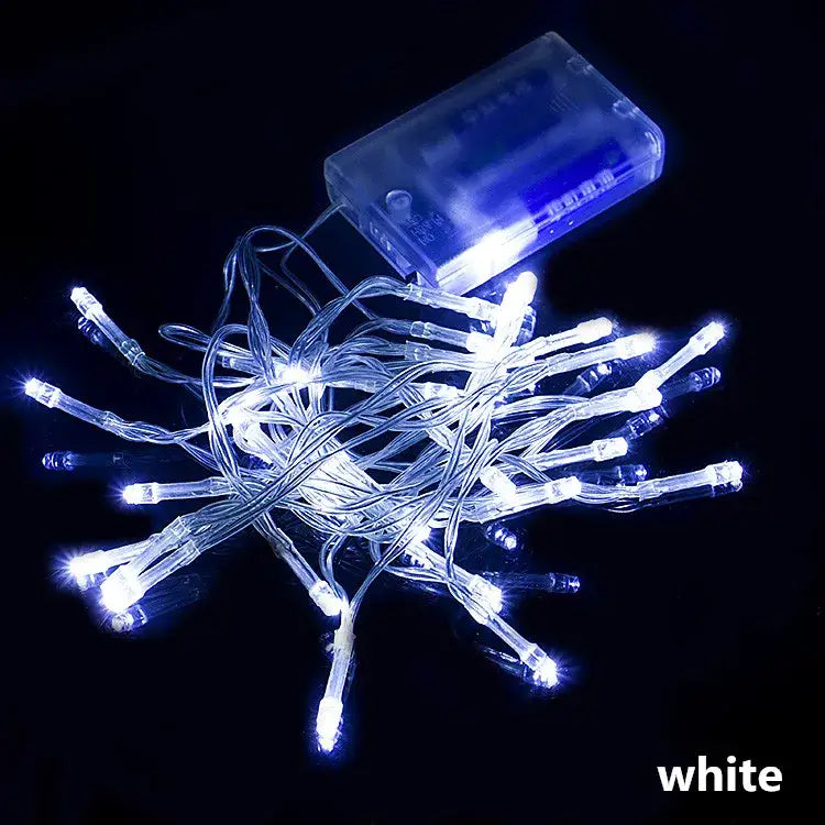 Warm white led string lights bedroom battery operated waterproof