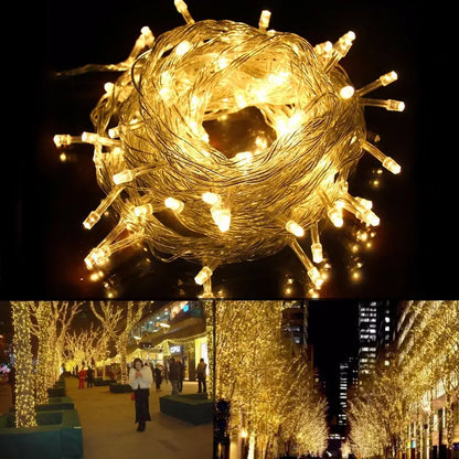 Warm white led string lights bedroom battery operated waterproof