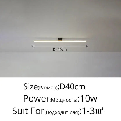 Modern white & gold led strip ceiling light living room ambience