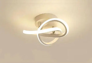 Modern gold & white led strip ceiling lights for living room