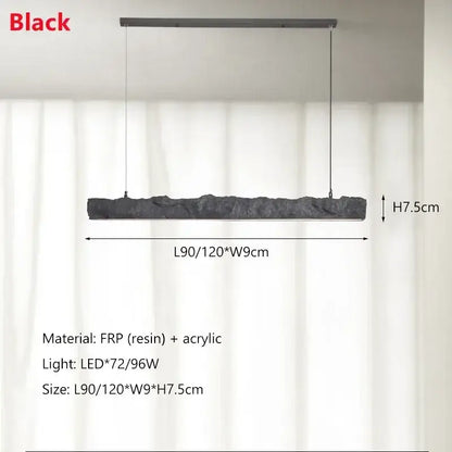 Modern off white strip chandelier pendant lights dining room