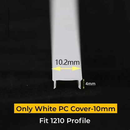 Black pc & silicone led strip channel diffuser for living room light