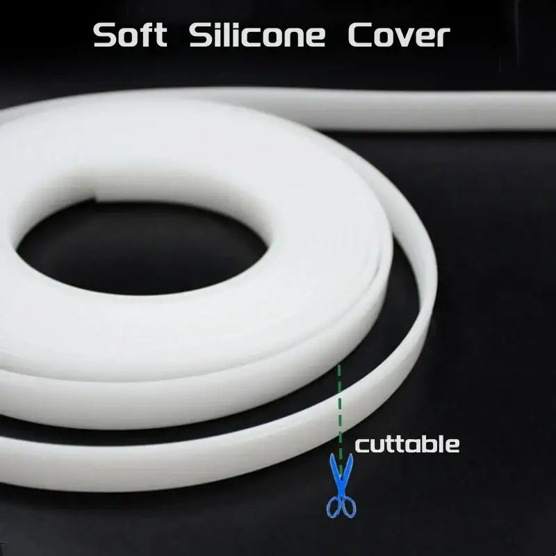 Black pc & silicone led strip channel diffuser for living room light