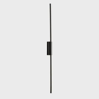 Modern minimalist black & gold led strip copper wall lamp bedroom