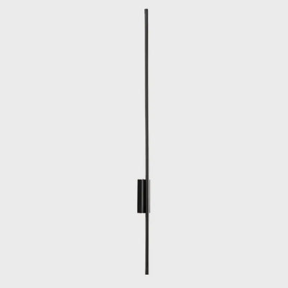 Modern minimalist black & gold led strip copper wall lamp bedroom