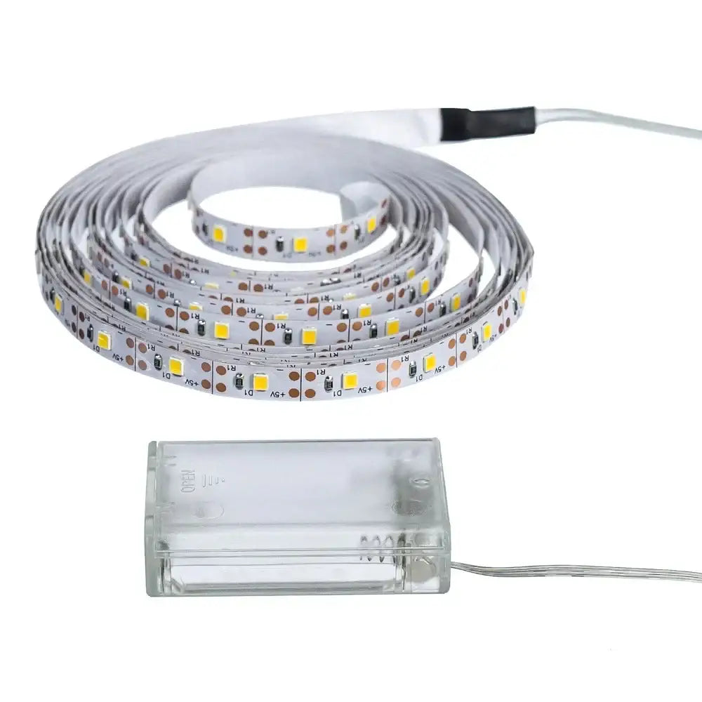 Flexible warm white led strip light bedroom battery powered pack