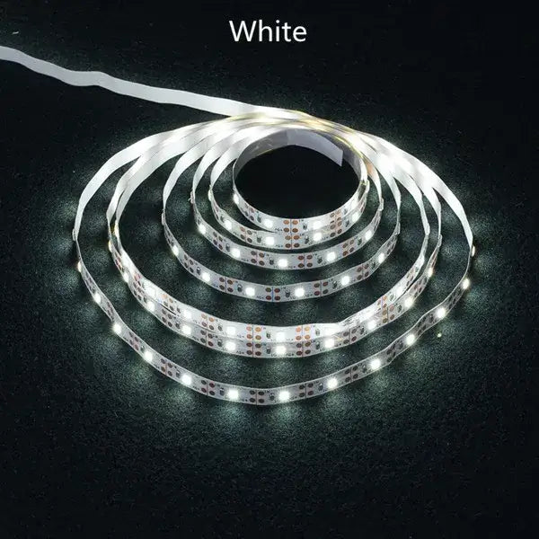 Flexible warm white led strip light bedroom battery powered pack
