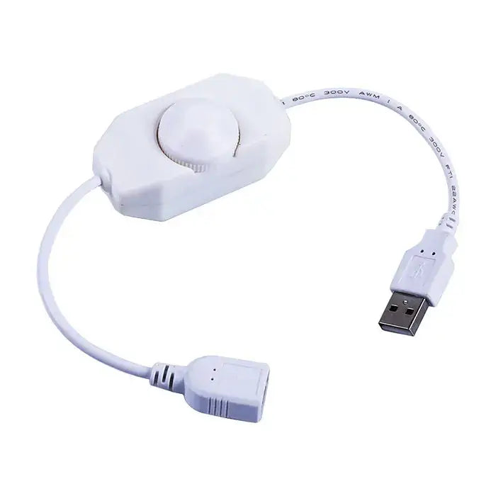 Black & white usb led strip lights dimmer switch – living room adapter