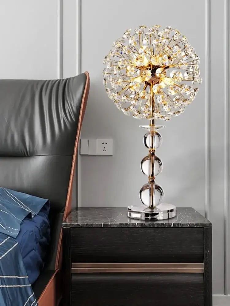 led sunflower crystal gold floor lamp for living room