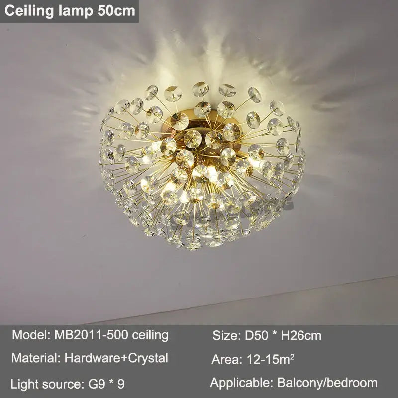 led sunflower crystal gold floor lamp for living room
