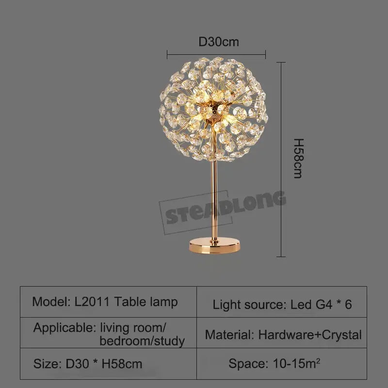 led sunflower crystal gold floor lamp for living room