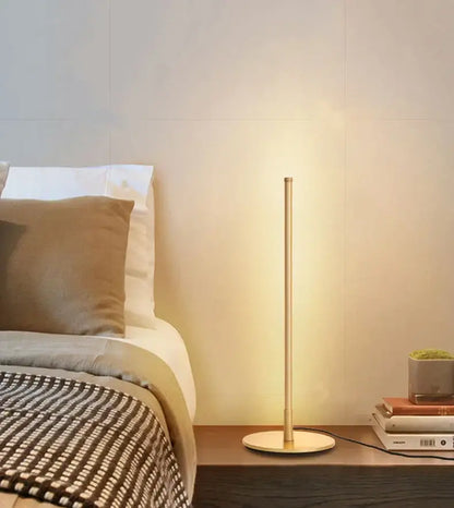 Minimalist white led table lamp bedroom eye protection desk light