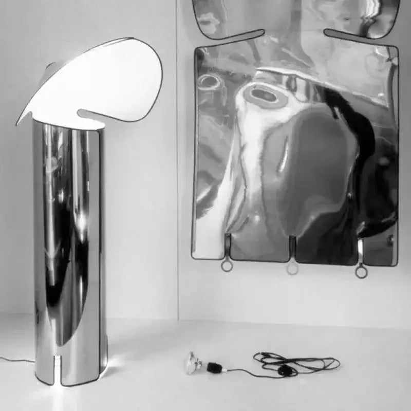 Modern rose gold & chrome led table lamp bedroom lighting