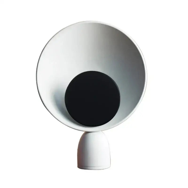 Modern pink & black circular led table lamp bedroom lighting