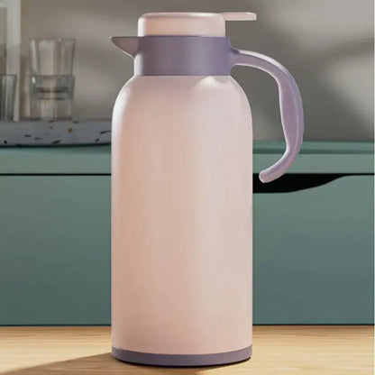 Modern gray & pink led temperature display thermo bottle kitchen jug
