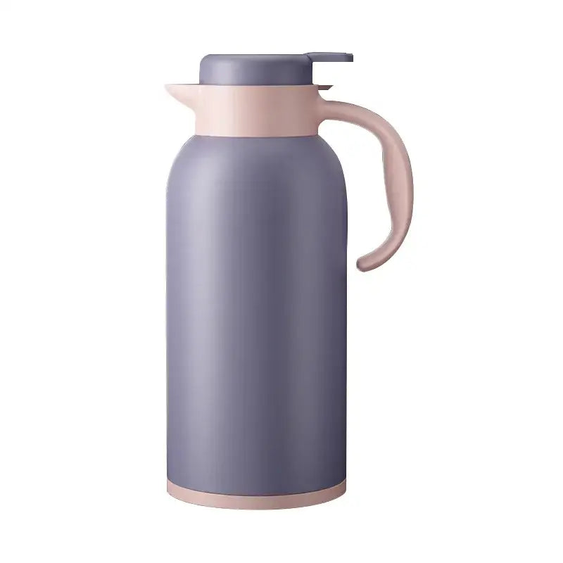 Modern gray & pink led temperature display thermo bottle kitchen jug