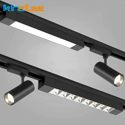 Modern black led track lamps living room spotlight system