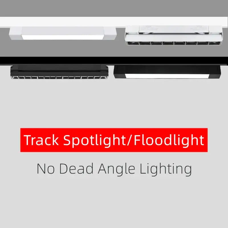Modern black led track lamps living room spotlight system