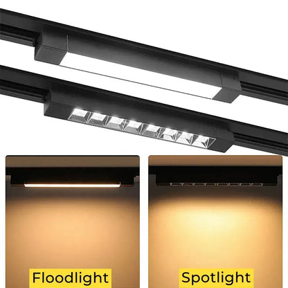 Modern black led track lamps living room spotlight system
