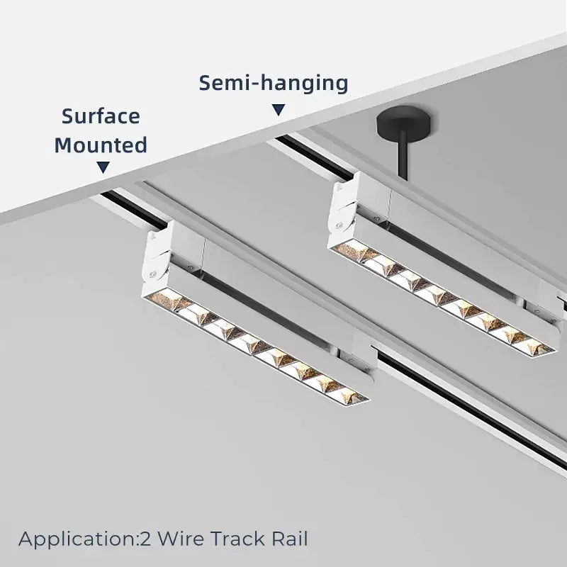 Modern black led track lamps living room spotlight system