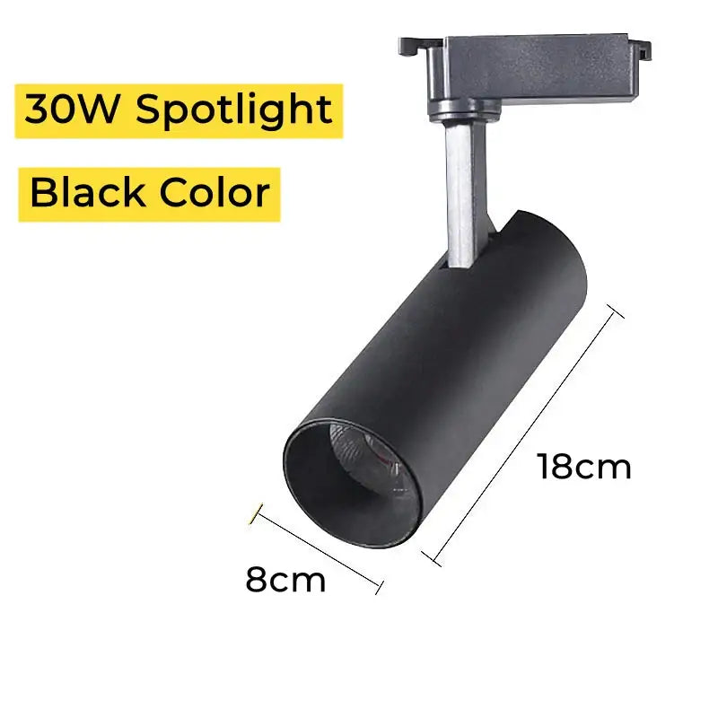 Modern black led track lamps living room spotlight system