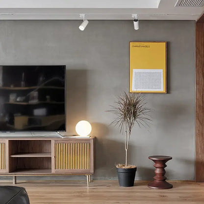 Modern black led track light three spotlight gallery lighting