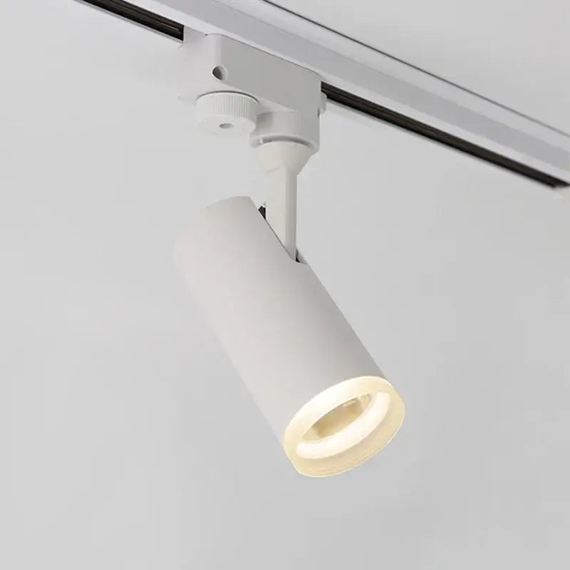 Modern black led track light three spotlight gallery lighting