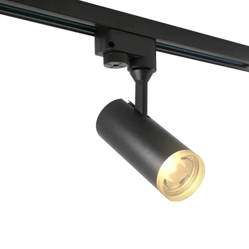 Modern black led track light three spotlight gallery lighting