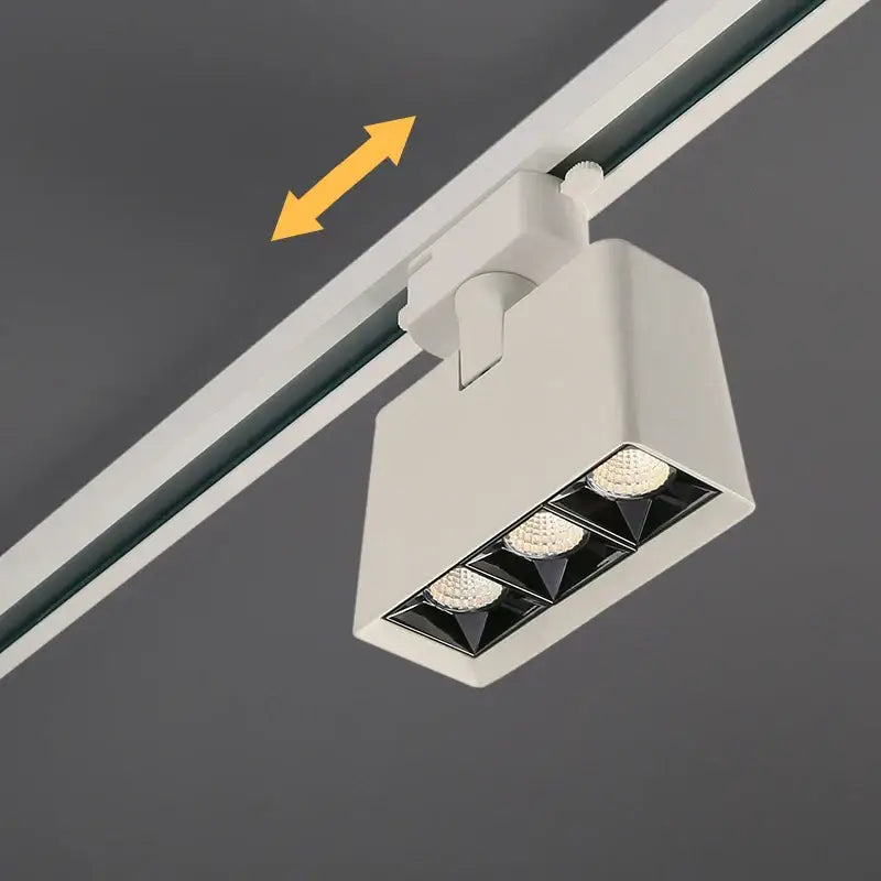 Modern white & black 3-light led track light kitchen fixture
