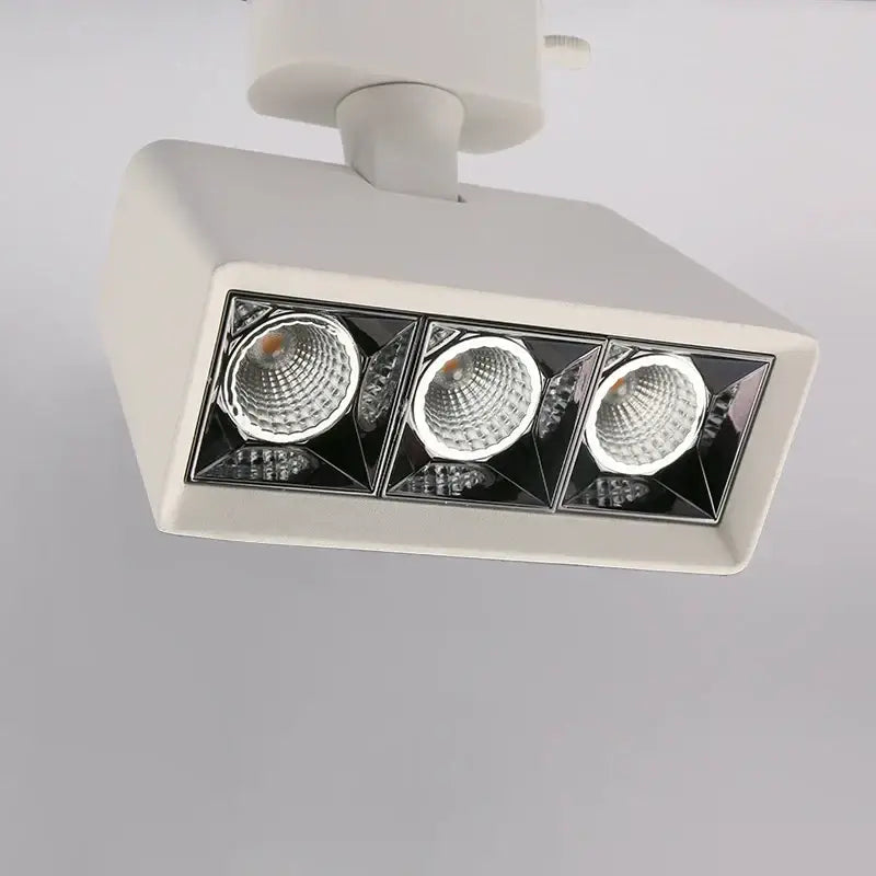 Modern white & black 3-light led track light kitchen fixture