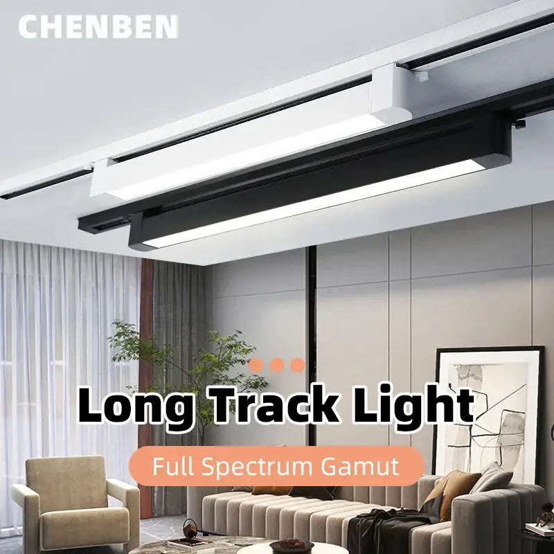 Modern black & white led track light set living room spotlight