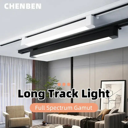 Modern black & white led track light set living room spotlight