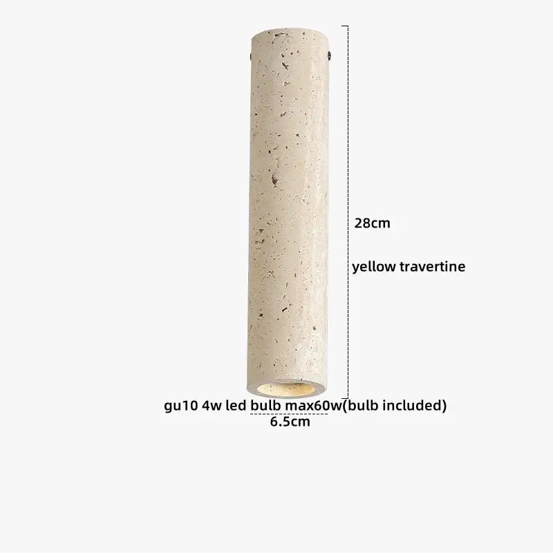 Modern travertine wood ceiling light set of 4 – dining room led