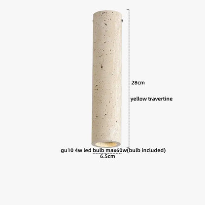 Modern travertine wood ceiling light set of 4 – dining room led