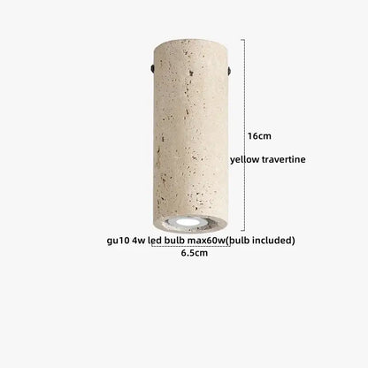 Modern travertine wood ceiling light set of 4 – dining room led