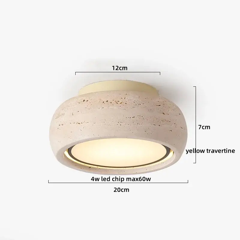 Modern travertine wood ceiling light set of 4 – dining room led