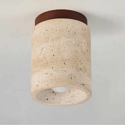 Modern travertine wood ceiling light set of 4 – dining room led