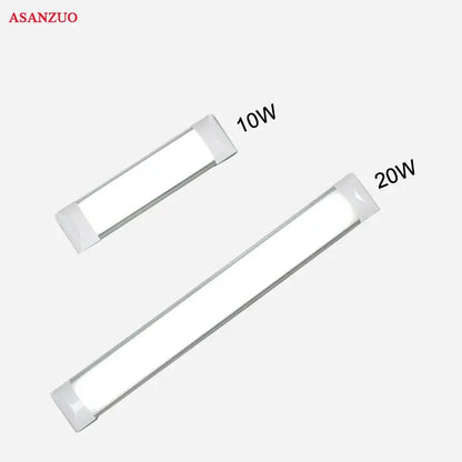 Modern white metallic batten tube – kitchen led ceiling lamp